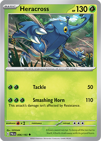 Heracross  6/193 Pokémon TCG Paldea Evolved