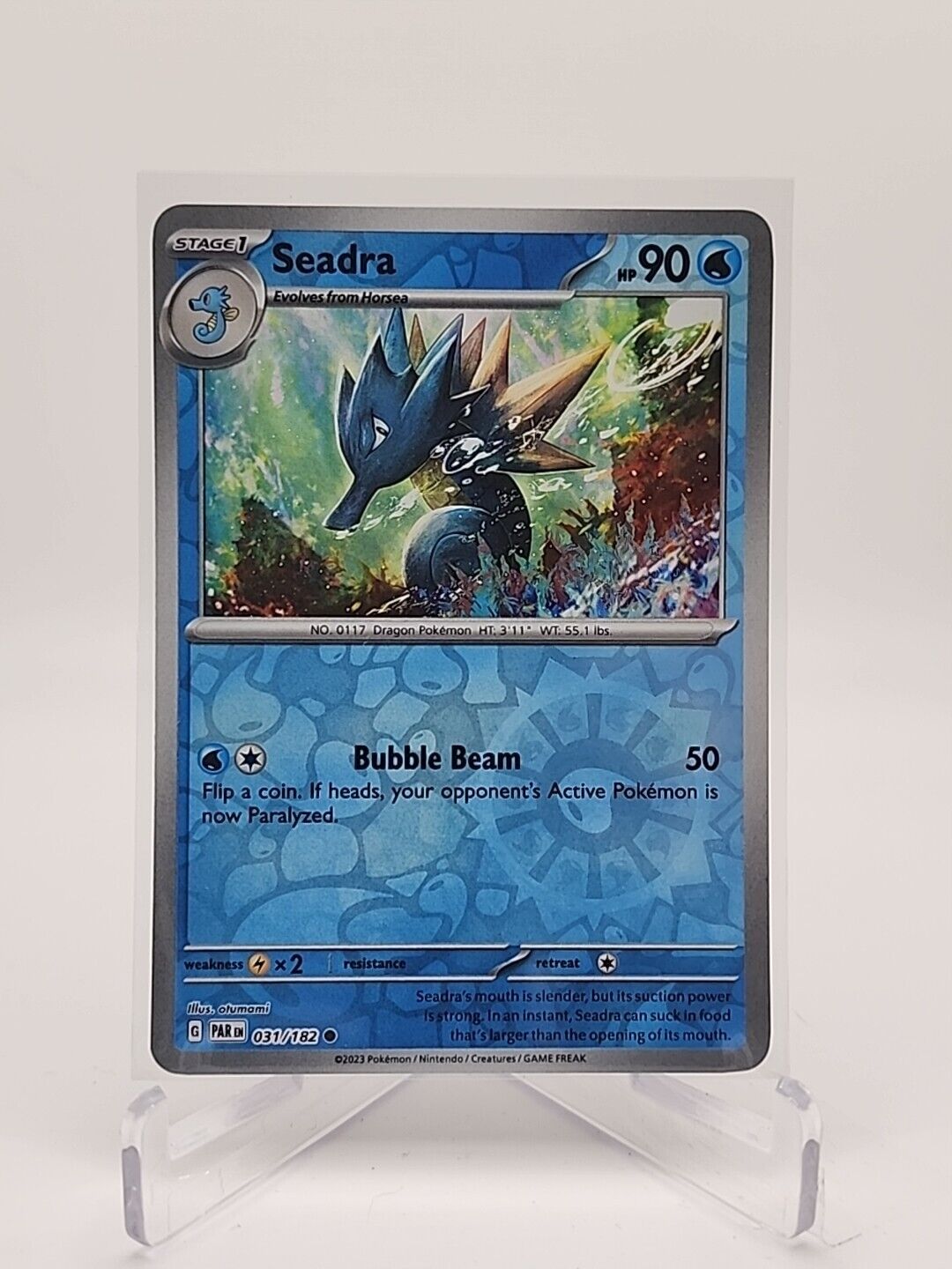 Seadra [Reverse Holo]  31/182 Pokémon TCG Paradox Rift