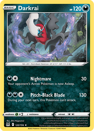 Darkrai  120/196 Pokémon TCG Lost Origin