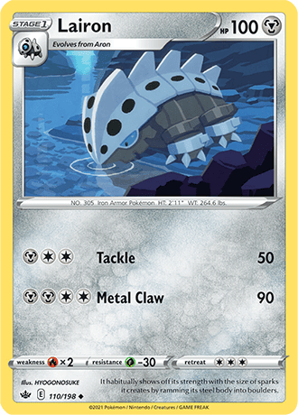 Lairon  110/203 Pokémon TCG Chilling Reign