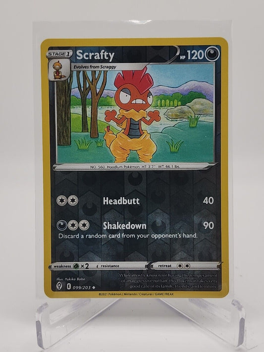 Scrafty [Reverse Holo]  99/203 Pokémon TCG Evolving Skies