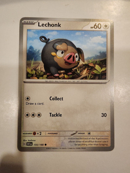 Lechonk 155/198 Pokémon TGC Scarlet & Violet