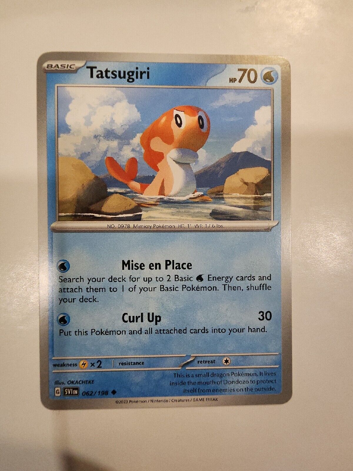 Tatsugiri 62/198 Pokémon TGC Scarlet & Violet