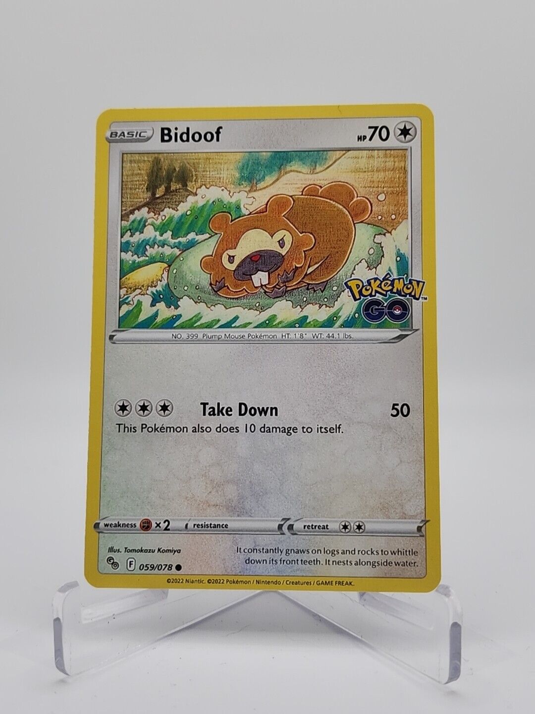 Bidoof 59/78 Pokémon TGC Pokemon Go