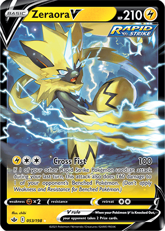 Zeraora V  53/203 Pokémon TCG Chilling Reign