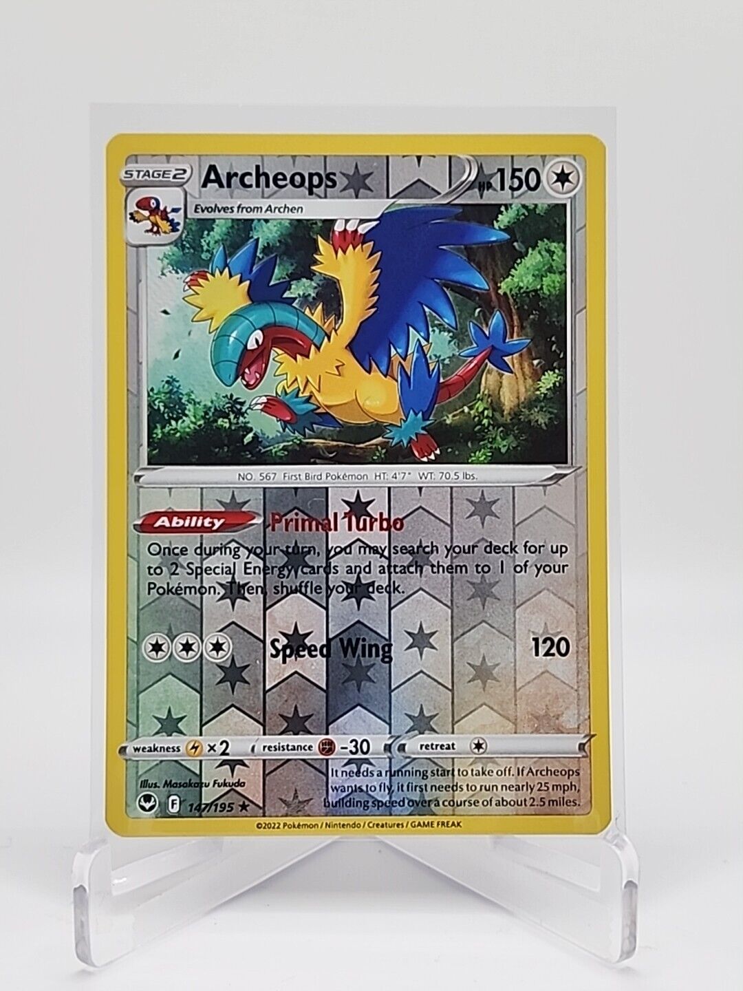 Archeops  [Reverse Holo] 147/195 Pokémon TCG Silver Tempest