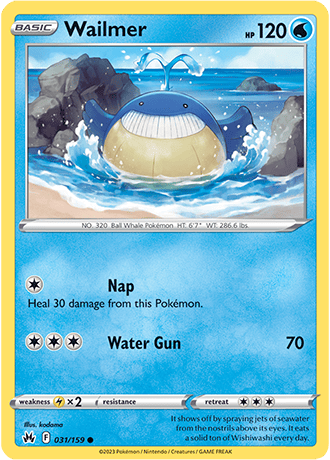 Wailmer  31/159 Pokémon TCG Crown Zenith