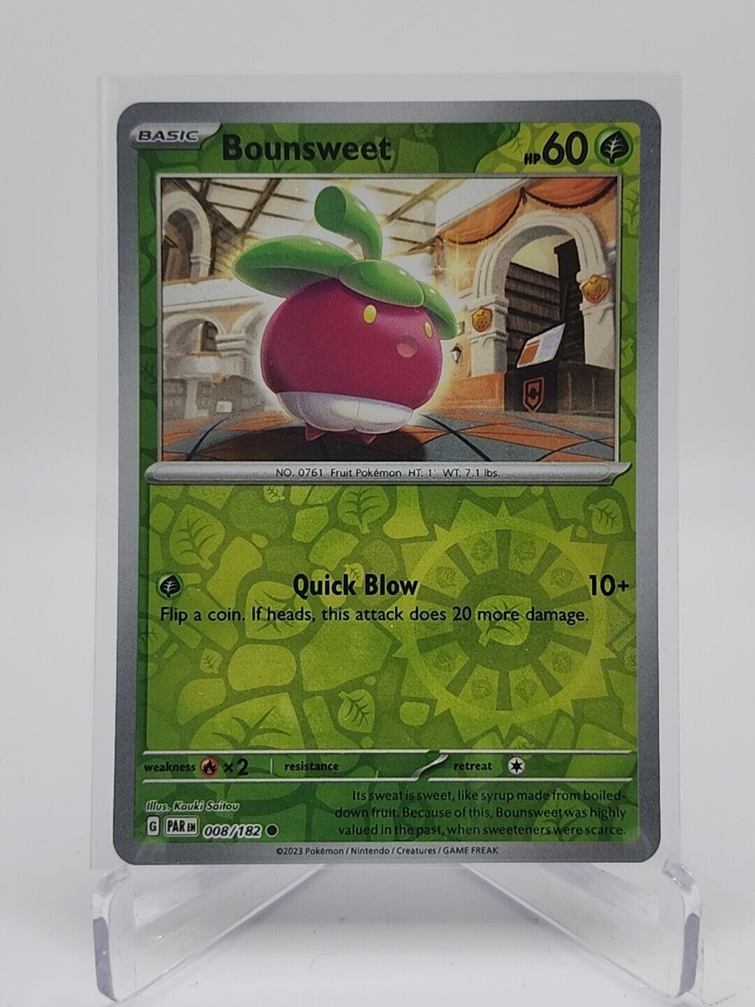 Bounsweet [Reverse Holo]  8/182 Pokémon TCG Paradox Rift