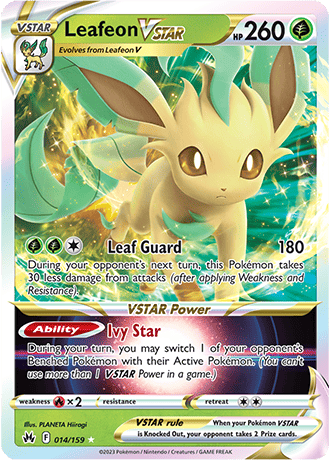 Leafeon VSTAR  14/159 Pokémon TCG Crown Zenith