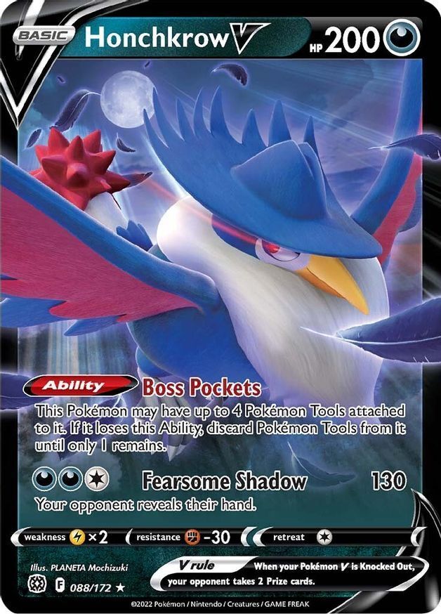 Honchkrow V  88/172 Pokémon TCG Brilliant Stars