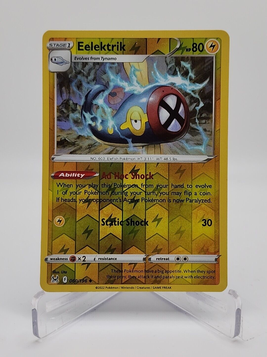 Eelektrik [Reverse Holo]  60/196 Pokémon TCG Lost Origin