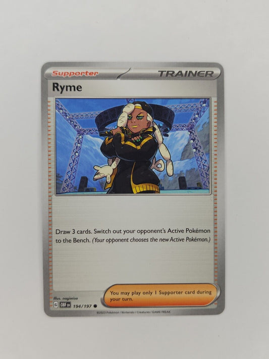 Ryme 194/197 Pokémon TGC Obsidian Flames