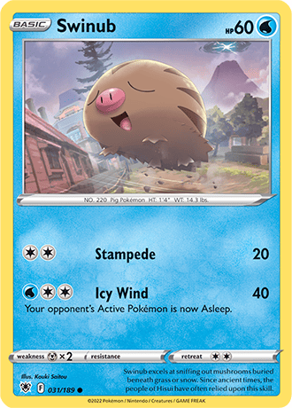 Swinub  31/189 Pokémon TCG Astral Radiance