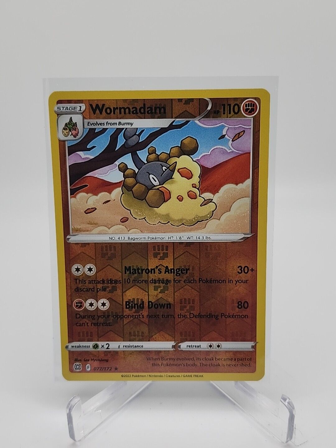 Wormadam [Reverse Holo]  77/172 Pokémon TCG Brilliant Stars