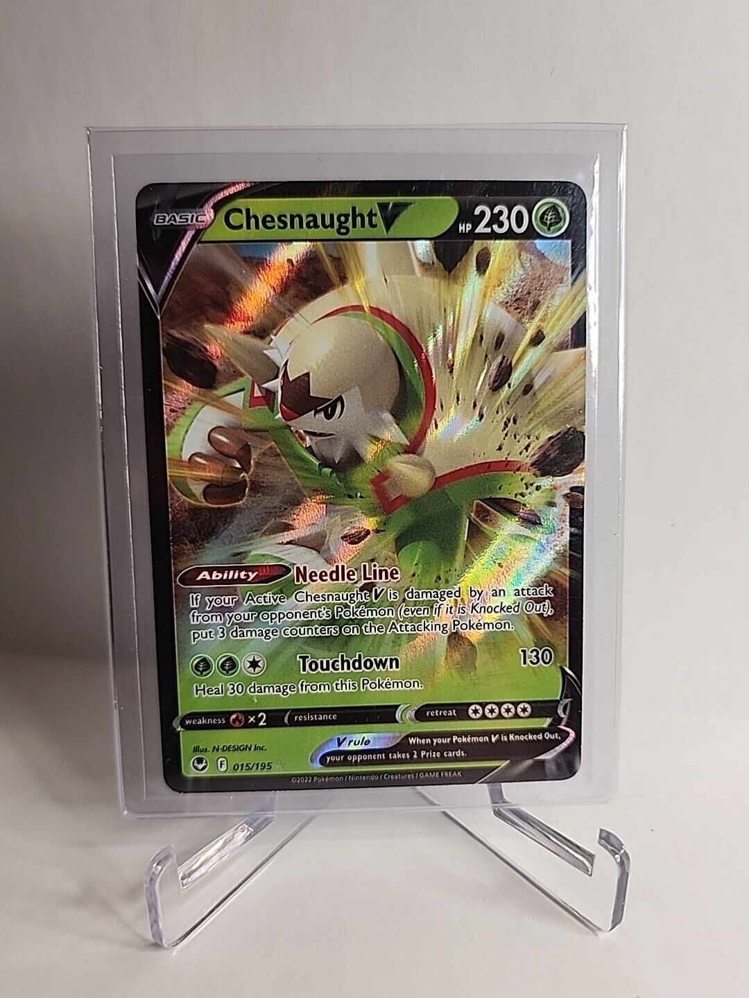 Chesnaught V 15/195 Pokémon Cards Silver Tempest