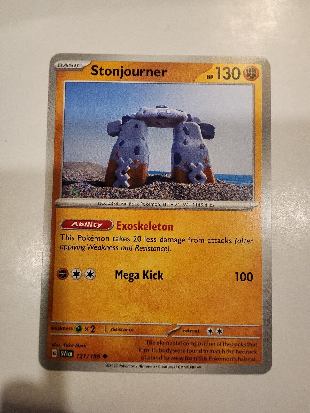 Stonjourner 121/198 Pokémon TGC Scarlet & Violet