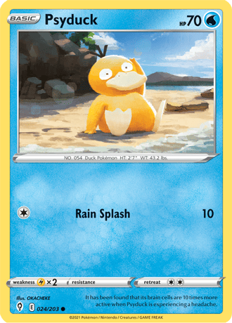 Psyduck  24/203 Pokémon TCG Evolving Skies