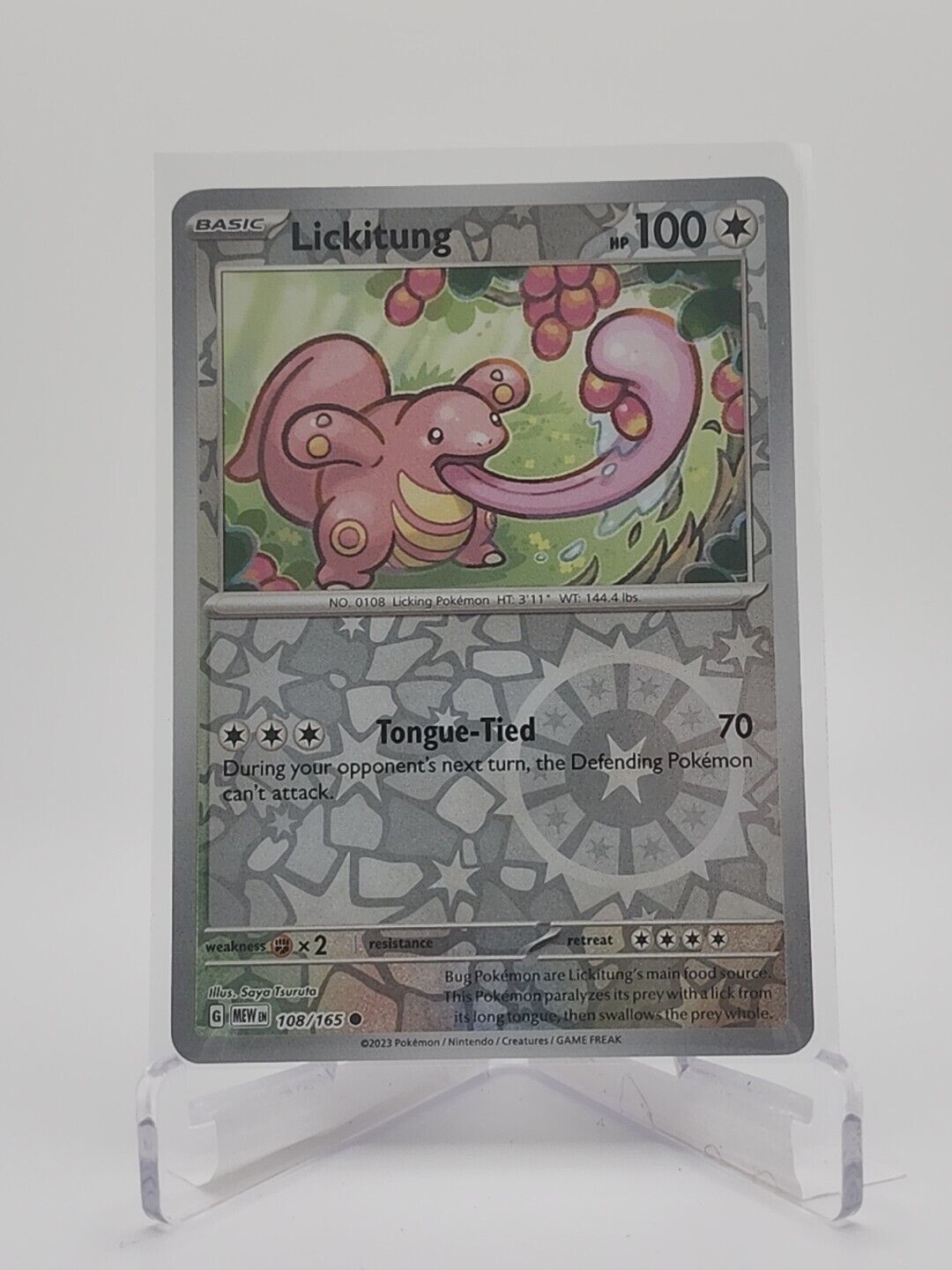 108/165 Lickitung [Reverse Holo]  Pokémon TGC Scarlet & Violet - 151