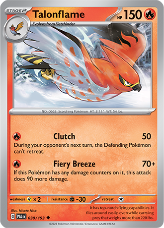 Talonflame  30/193 Pokémon TCG Paldea Evolved