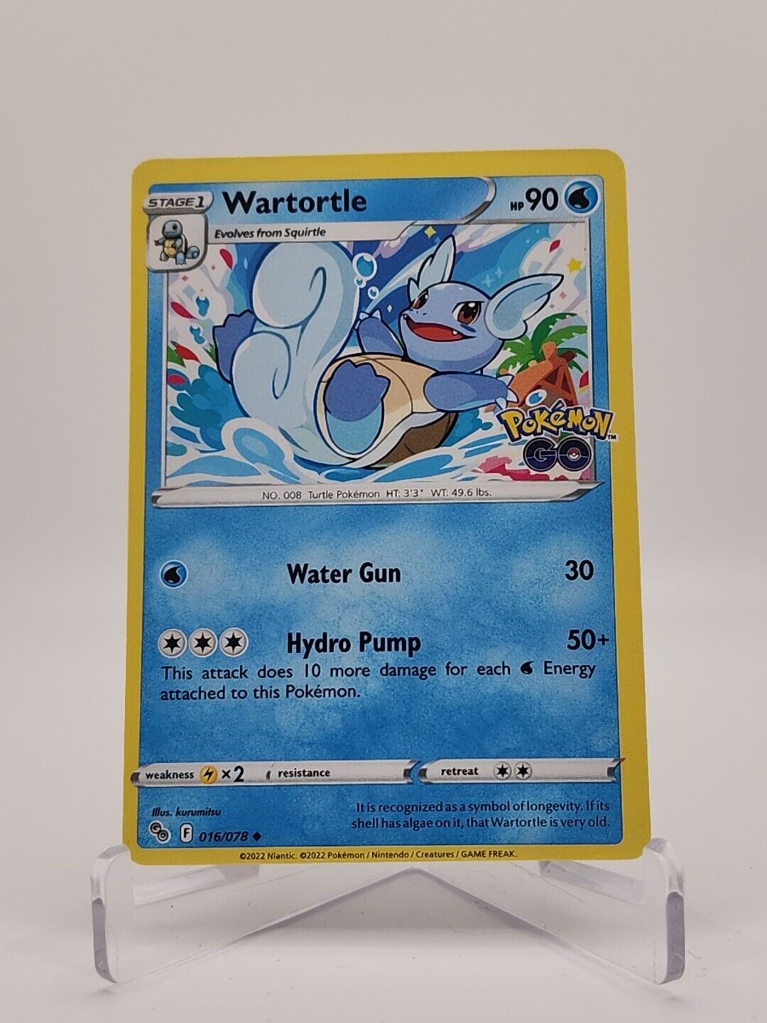 Wartortle 16/78 Pokémon TGC Pokemon Go