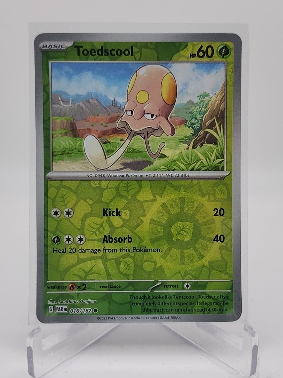 Toedscool [Reverse Holo]  16/182 Pokémon TCG Paradox Rift