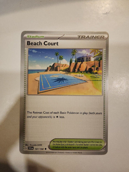 Beach Court 167/198 Pokémon TGC Scarlet & Violet