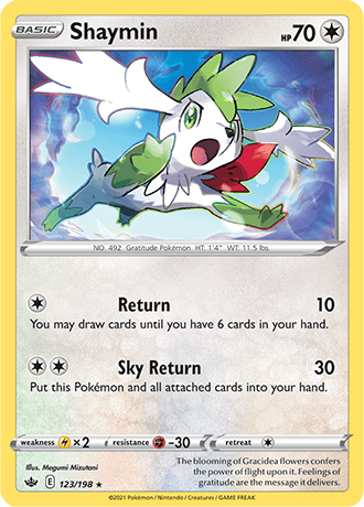 Shaymin [Reverse Holo]  123/203 Pokémon TCG Chilling Reign