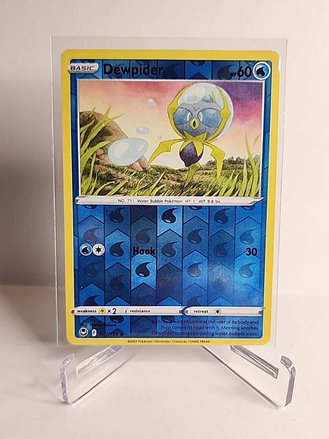 Dewpider [Reverse Holo] 47/195 Pokémon Cards Silver Tempest