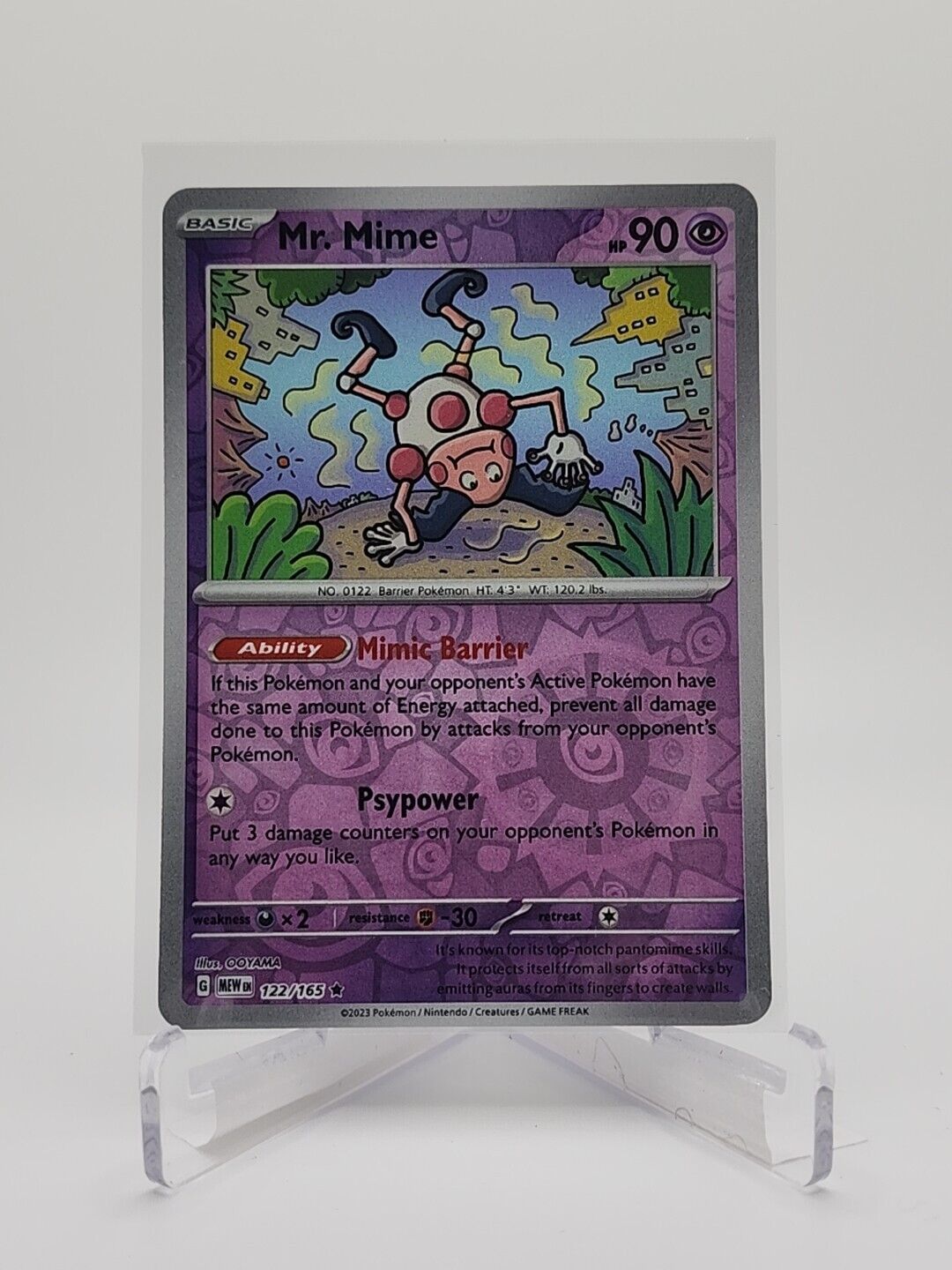 122/165 Mr. Mime [Reverse Holo]  Pokémon TGC Scarlet & Violet - 151