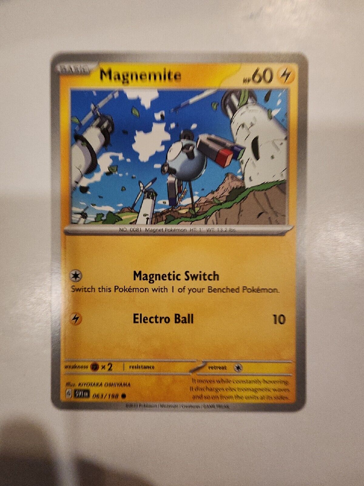 Magnemite 63/198 Pokémon TGC Scarlet & Violet