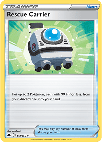 Rescue Carrier  142/159 Pokémon TCG Crown Zenith