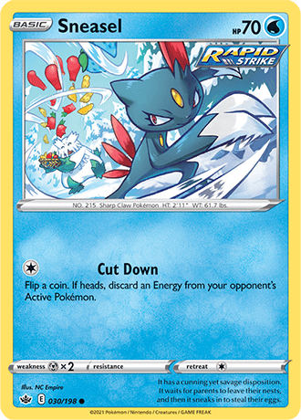 Sneasel  30/203 Pokémon TCG Chilling Reign