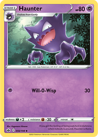 Haunter [Reverse Holo]  56/203 Pokémon TCG Chilling Reign