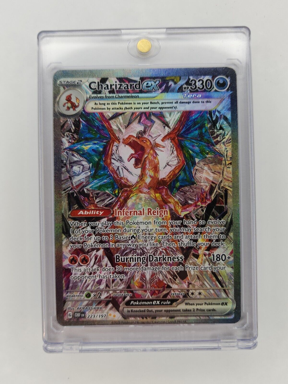 Charizard ex 223/197 Pokémon TGC Obsidian Flames