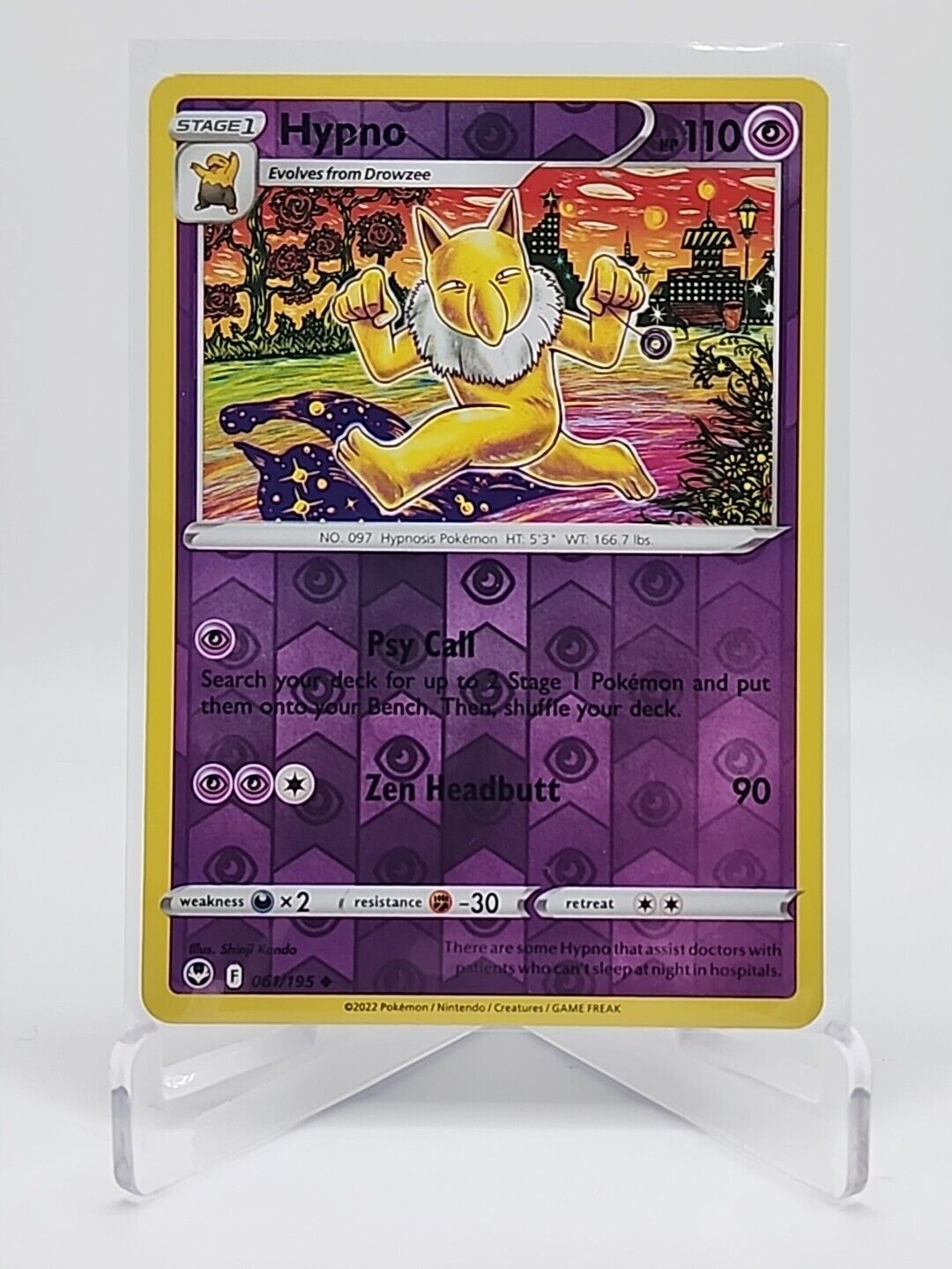 Hypno [Reverse Holo]  61/195 Pokémon TCG Silver Tempest