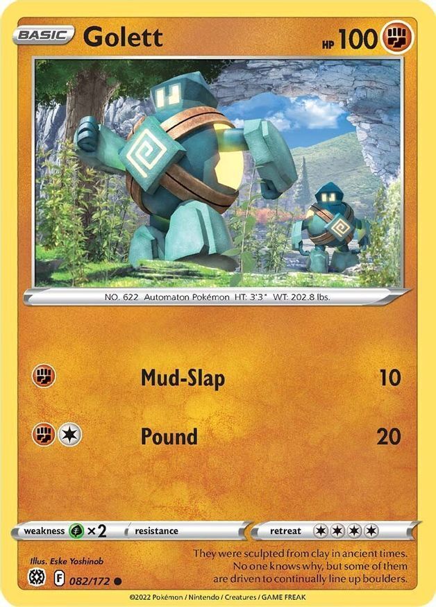 Golett  82/172 Pokémon TCG Brilliant Stars