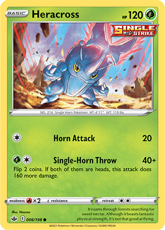 Heracross  6/203 Pokémon TCG Chilling Reign