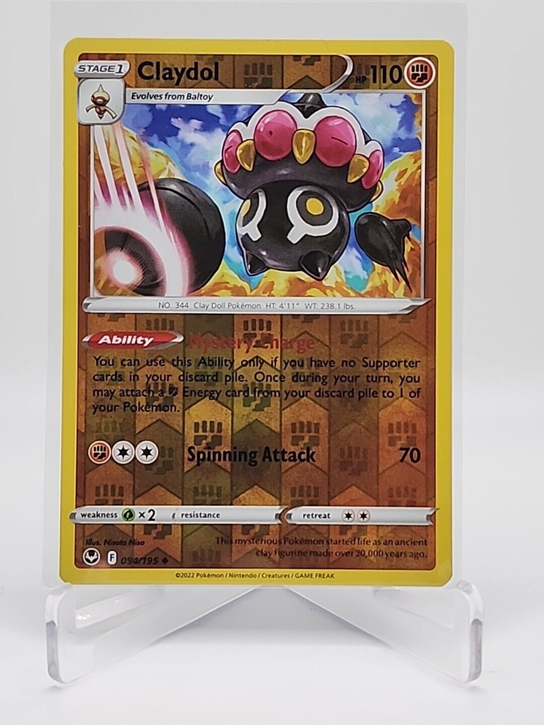 Claydol [Reverse Holo]  94/195 Pokémon TCG Silver Tempest