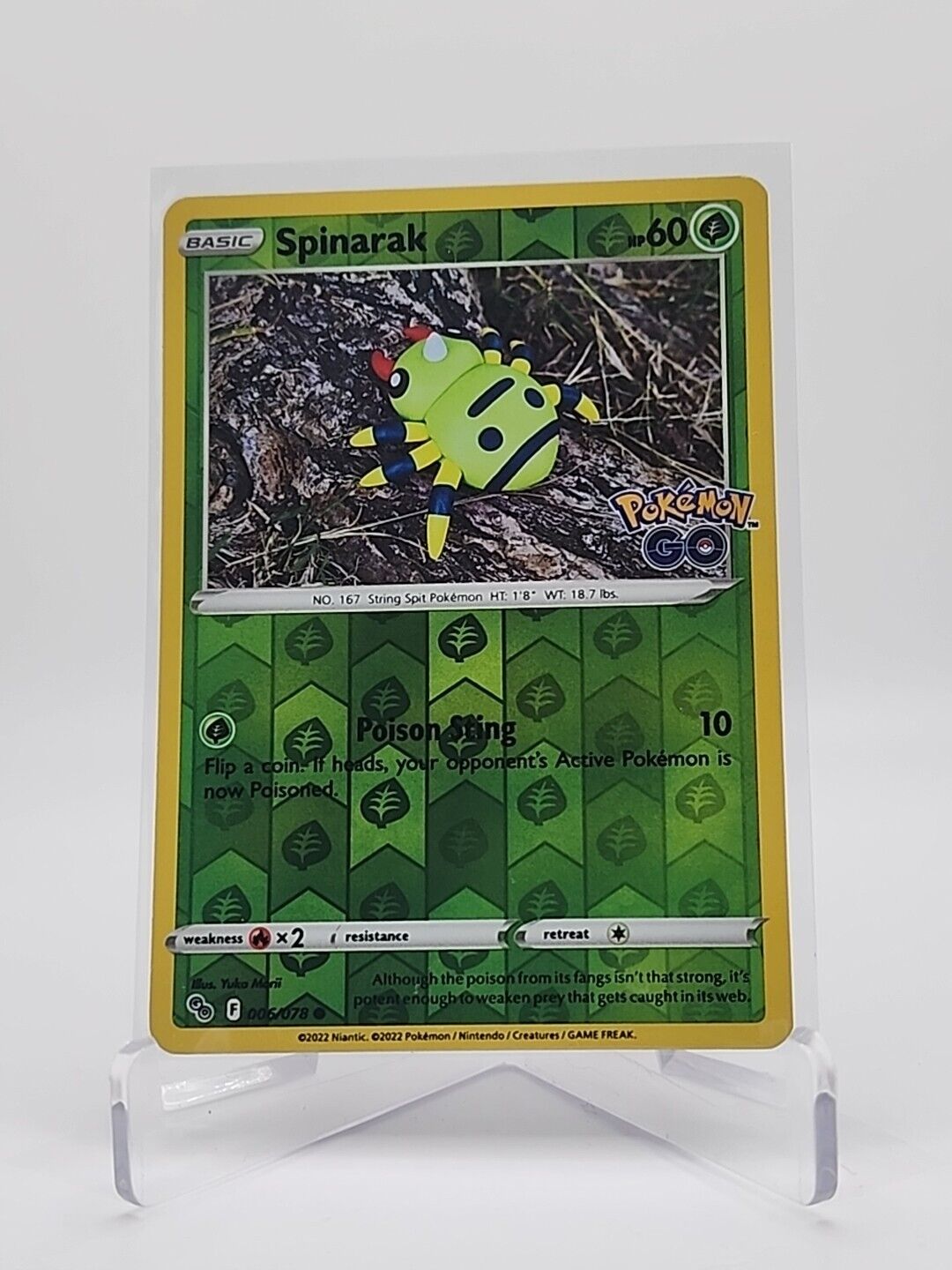 Spinarak [Reverse Holo] 6/78 Pokémon TGC Pokemon Go