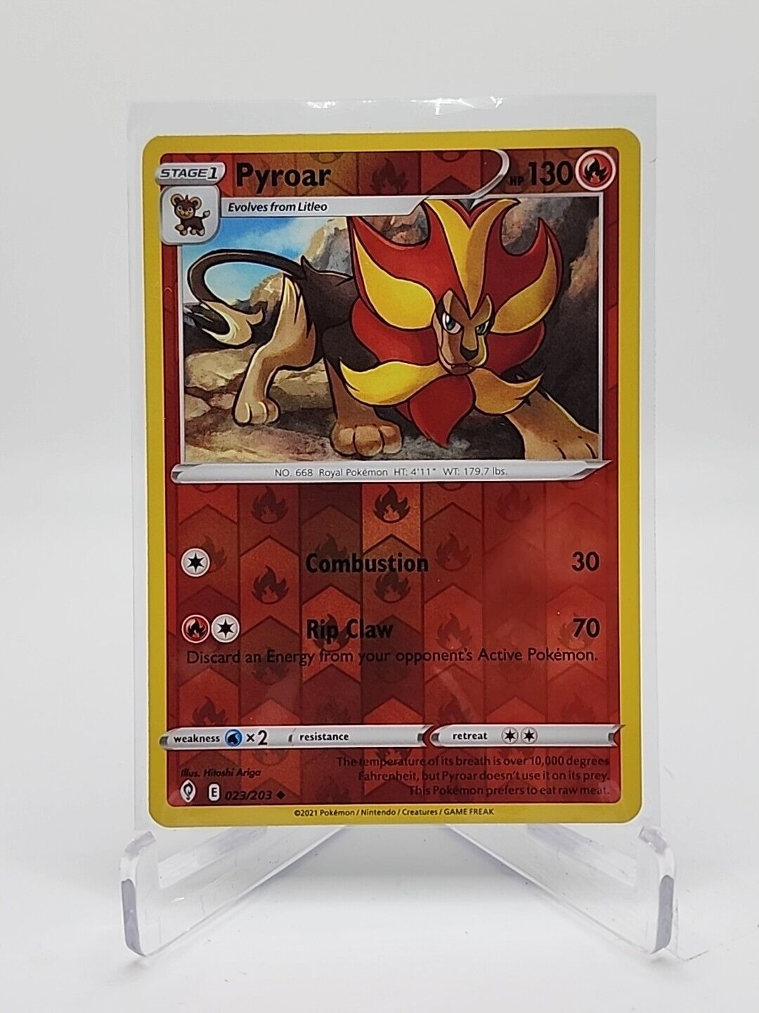 Pyroar [Reverse Holo]  23/203 Pokémon TCG Evolving Skies