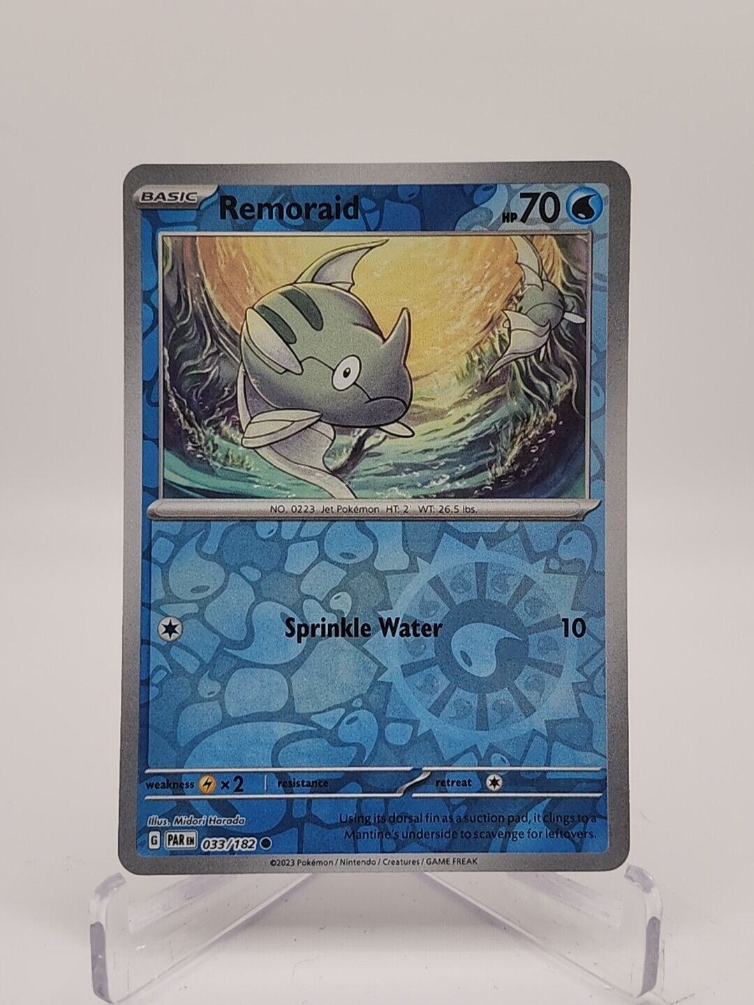 Remoraid [Reverse Holo]  33/182 Pokémon TCG Paradox Rift