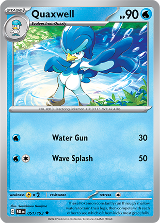 Quaxwell  51/193 Pokémon TCG Paldea Evolved