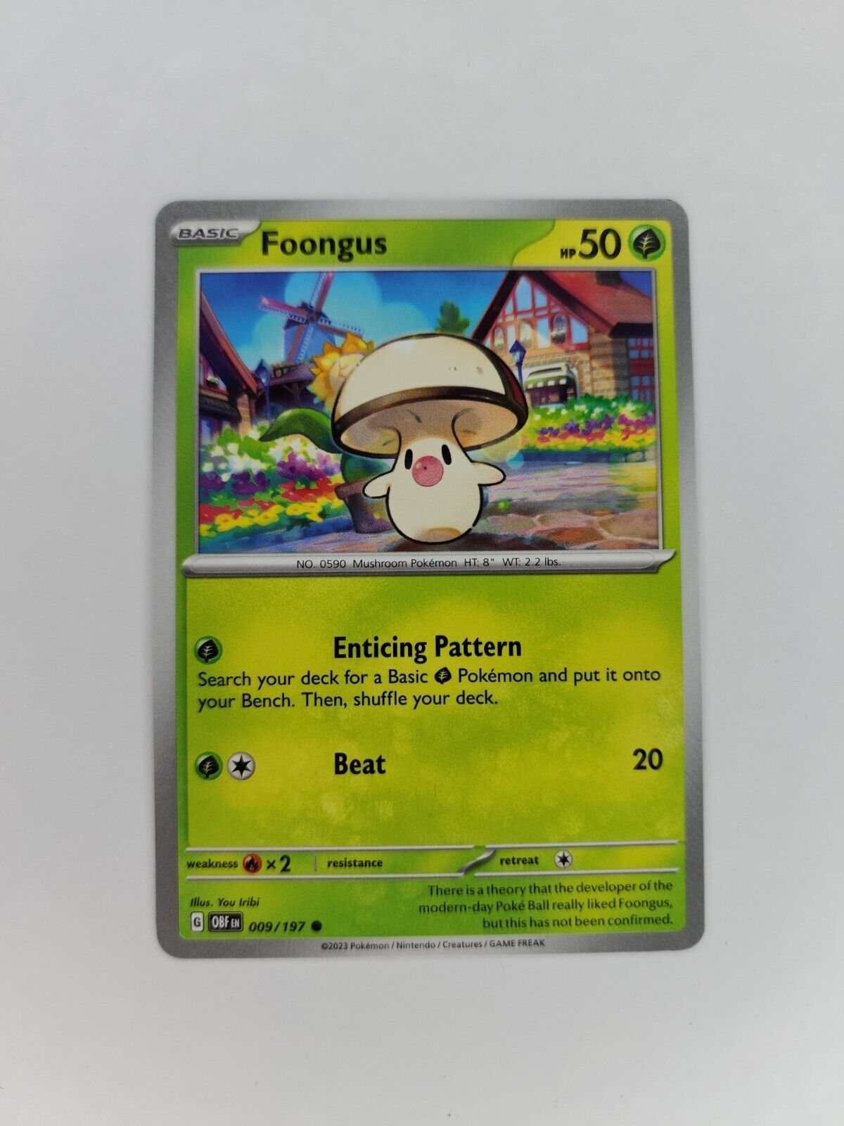 Foongus 9/197 Pokémon TGC Obsidian Flames