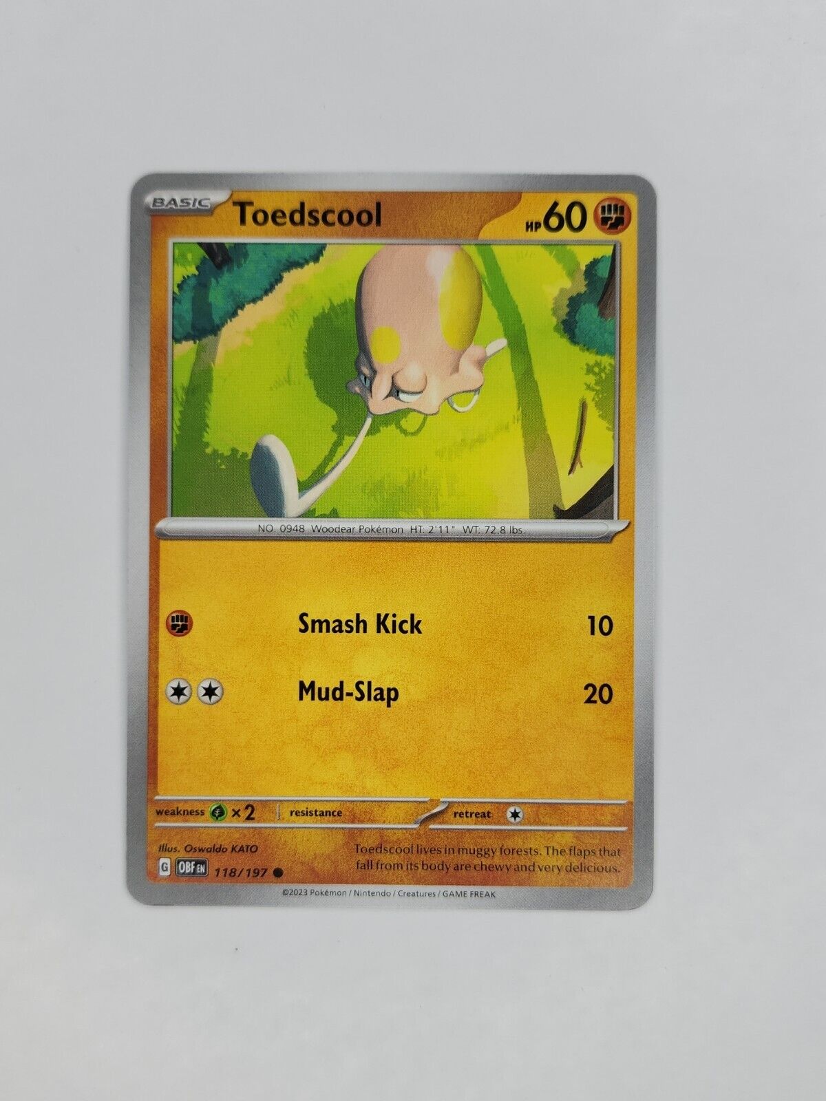 Toedscool 118/197 Pokémon TGC Obsidian Flames