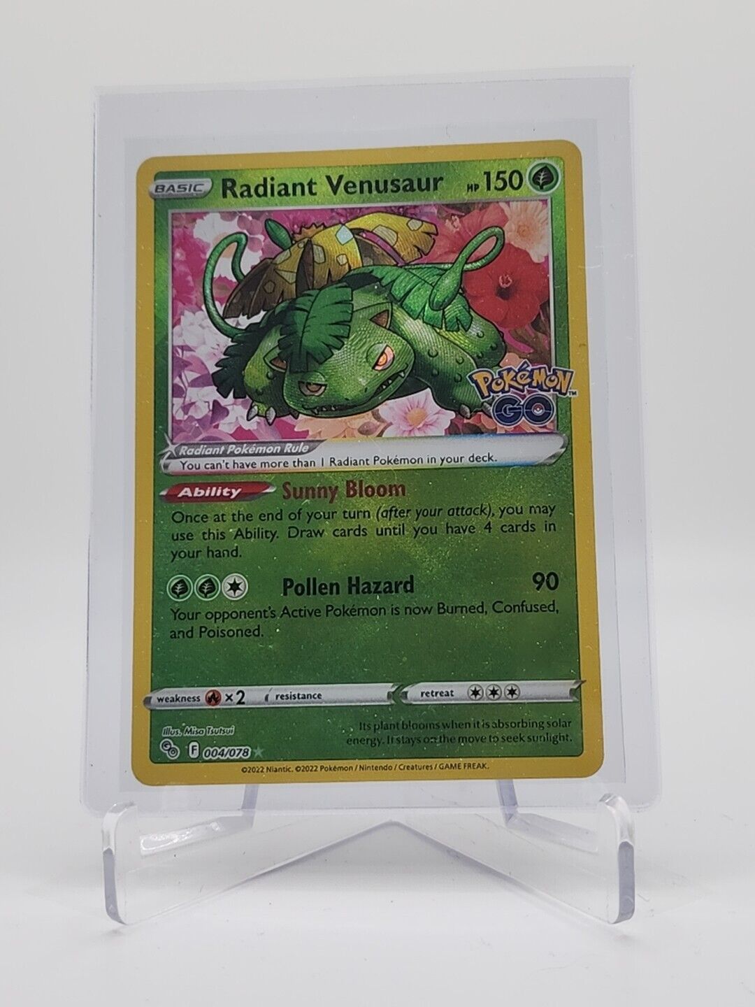 Radiant Venusaur 4/78 Pokémon TGC Pokemon Go