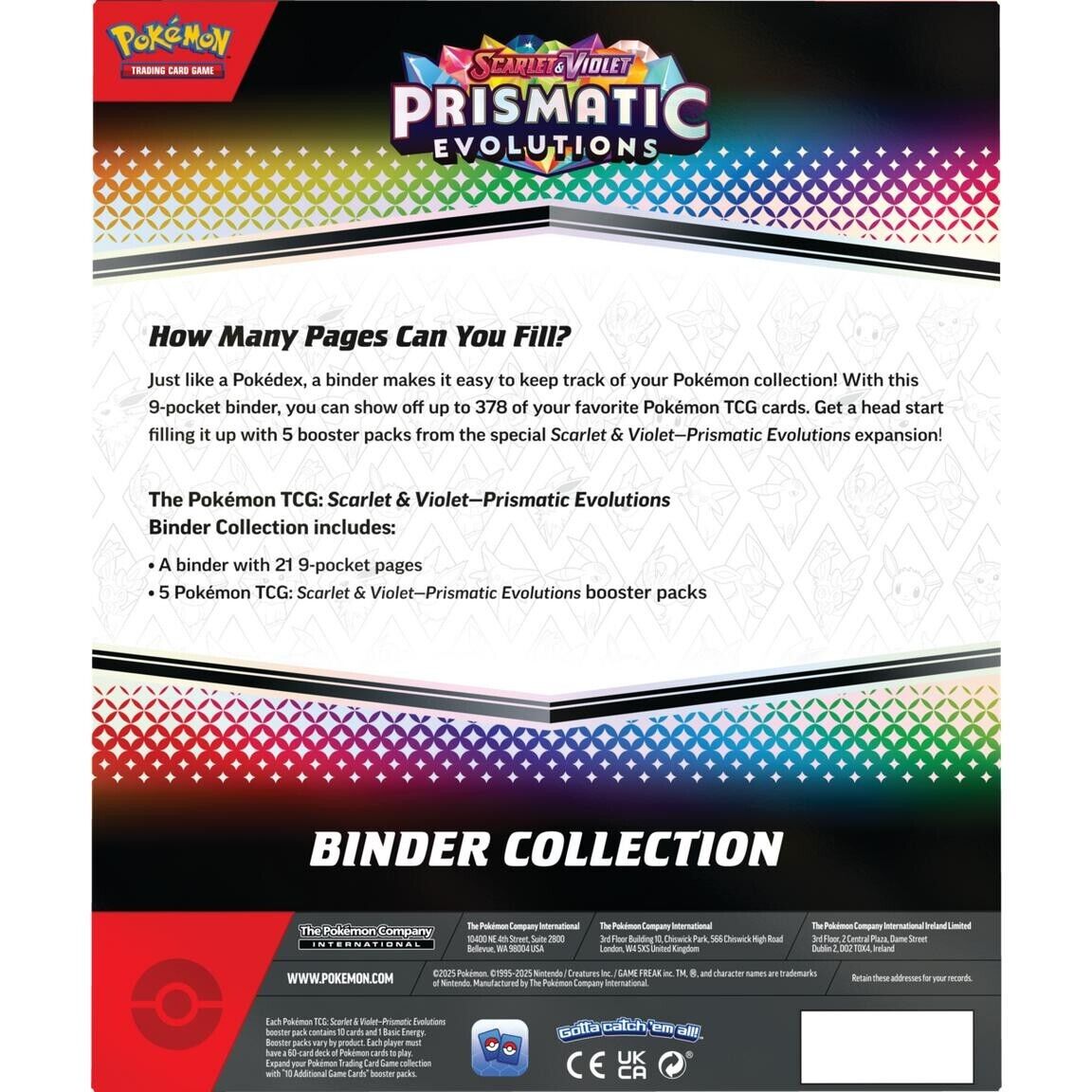 Pokémon TCG: PRISMATIC EVOLUTIONS Binder Collection (Brand New/Sealed)