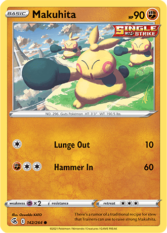 Makuhita  142/264 Pokémon TCG Fusion Strike