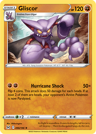 Gliscor  96/196 Pokémon TCG Lost Origin