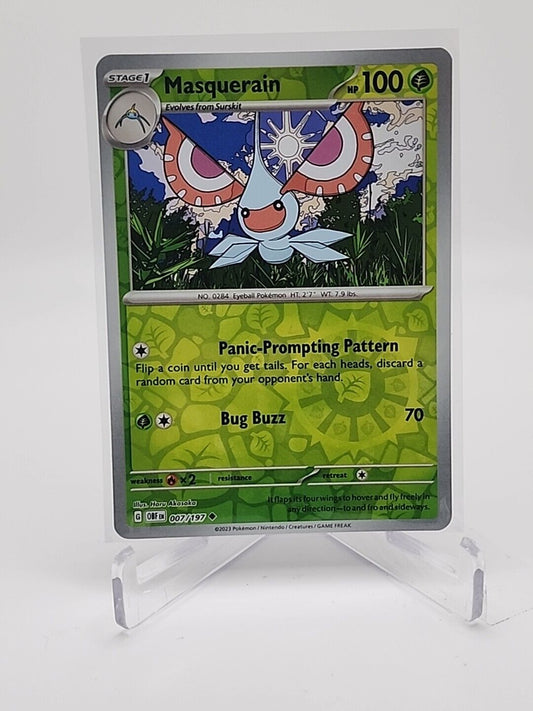 7/197 Masquerain [Reverse Holo] Pokémon TCG Obsidian Flames