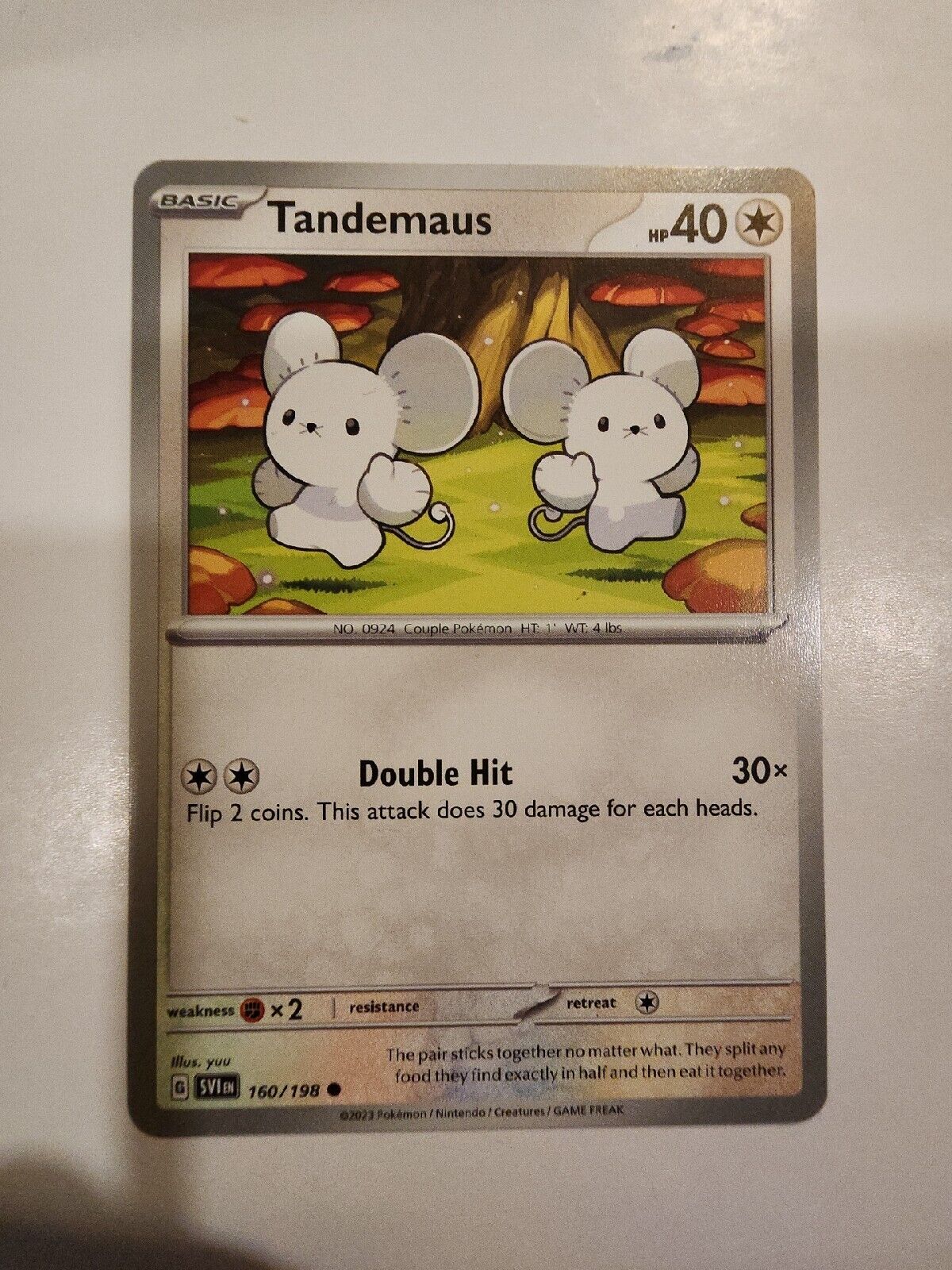 Tandemaus 160/198 Pokémon TGC Scarlet & Violet